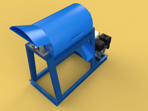 GARBAGE SHREDDER CRUSHER MACHINE WASTE RUBBISH CUTTING COMPOSTER 3D Model