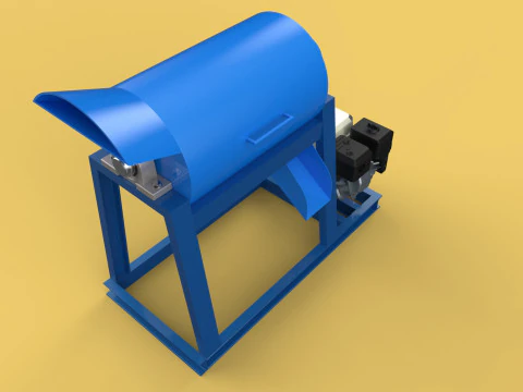GARBAGE SHREDDER CRUSHER MACHINE WASTE RUBBISH CUTTING COMPOSTER 3D Model