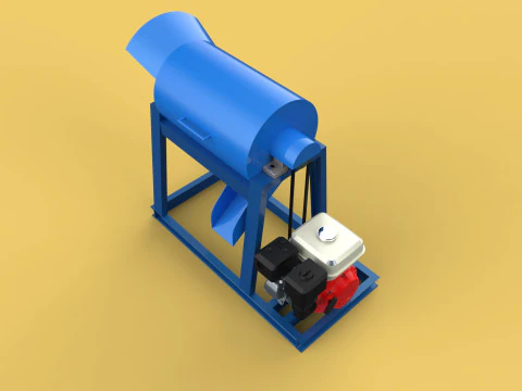 GARBAGE SHREDDER CRUSHER MACHINE WASTE RUBBISH CUTTING COMPOSTER 3D Model