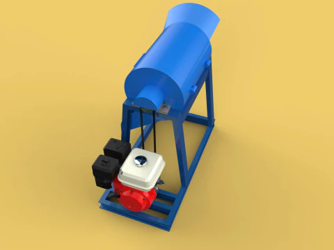 GARBAGE SHREDDER CRUSHER MACHINE WASTE RUBBISH CUTTING COMPOSTER 3D Model