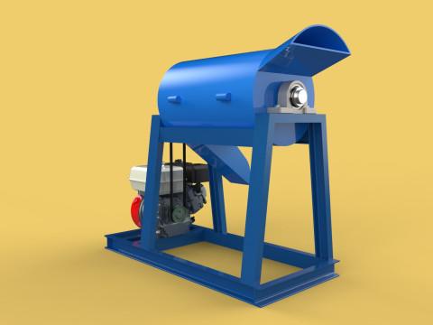 GARBAGE SHREDDER CRUSHER MACHINE WASTE RUBBISH CUTTING COMPOSTER 3D Model