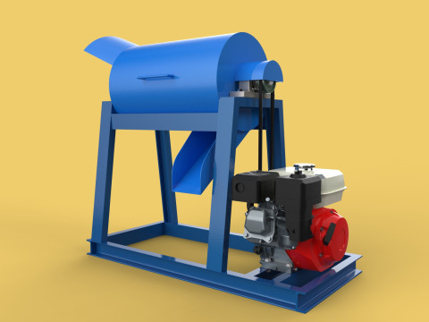 GARBAGE SHREDDER CRUSHER MACHINE WASTE RUBBISH CUTTING COMPOSTER 3D Model