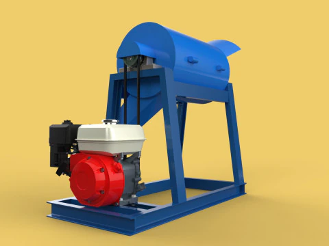 GARBAGE SHREDDER CRUSHER MACHINE WASTE RUBBISH CUTTING COMPOSTER 3D Model