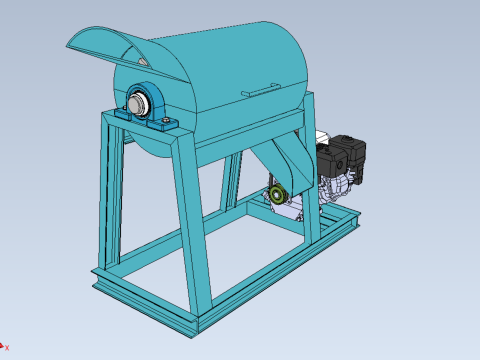 GARBAGE SHREDDER CRUSHER MACHINE WASTE RUBBISH CUTTING COMPOSTER 3D Model
