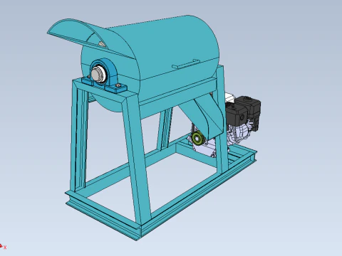 GARBAGE SHREDDER CRUSHER MACHINE WASTE RUBBISH CUTTING COMPOSTER 3D Model