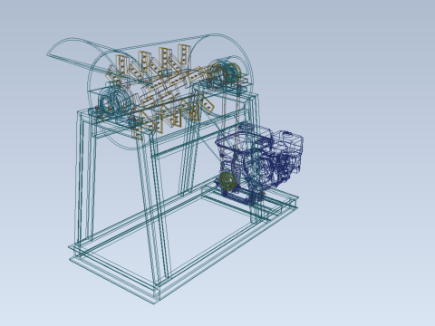 GARBAGE SHREDDER CRUSHER MACHINE WASTE RUBBISH CUTTING COMPOSTER 3D Model