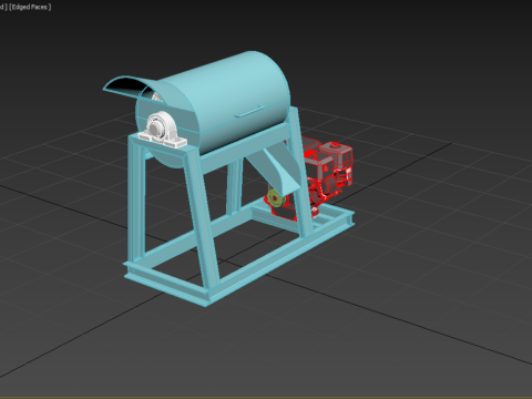 GARBAGE SHREDDER CRUSHER MACHINE WASTE RUBBISH CUTTING COMPOSTER 3D Model