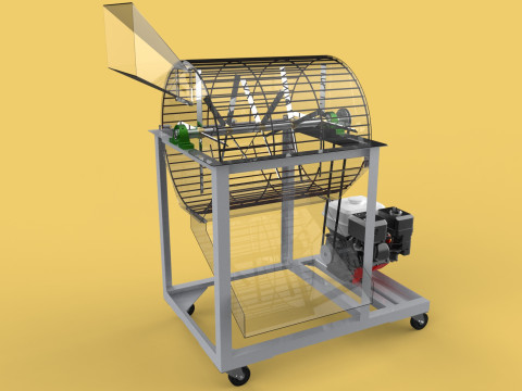 RUBBISH SHREDDER CRUSHER MACHINE WASTE GARBAGE CUTTING COMPOSTER Modelo 3D