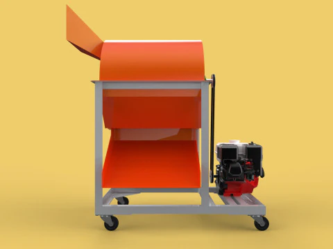 RUBBISH SHREDDER CRUSHER MACHINE WASTE GARBAGE CUTTING COMPOSTER 3D Model