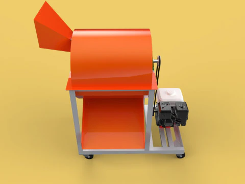 RUBBISH SHREDDER CRUSHER MACHINE WASTE GARBAGE CUTTING COMPOSTER 3D Model