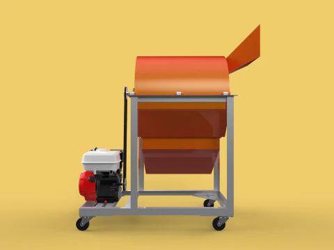 RUBBISH SHREDDER CRUSHER MACHINE WASTE GARBAGE CUTTING COMPOSTER 3D Model