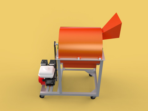 RUBBISH SHREDDER CRUSHER MACHINE WASTE GARBAGE CUTTING COMPOSTER Modelo 3D
