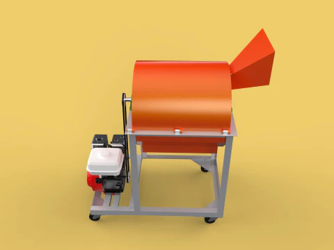 RUBBISH SHREDDER CRUSHER MACHINE WASTE GARBAGE CUTTING COMPOSTER 3D Model