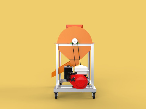 RUBBISH SHREDDER CRUSHER MACHINE WASTE GARBAGE CUTTING COMPOSTER Modelo 3D