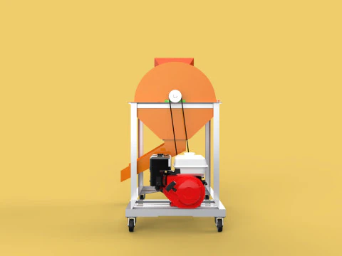 RUBBISH SHREDDER CRUSHER MACHINE WASTE GARBAGE CUTTING COMPOSTER 3D Model