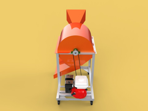 RUBBISH SHREDDER CRUSHER MACHINE WASTE GARBAGE CUTTING COMPOSTER Modelo 3D
