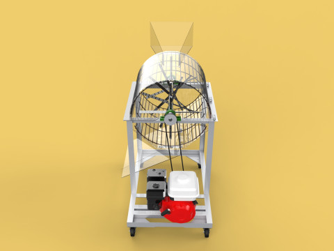 RUBBISH SHREDDER CRUSHER MACHINE WASTE GARBAGE CUTTING COMPOSTER Modelo 3D