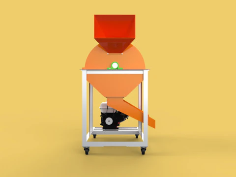 RUBBISH SHREDDER CRUSHER MACHINE WASTE GARBAGE CUTTING COMPOSTER 3D Model