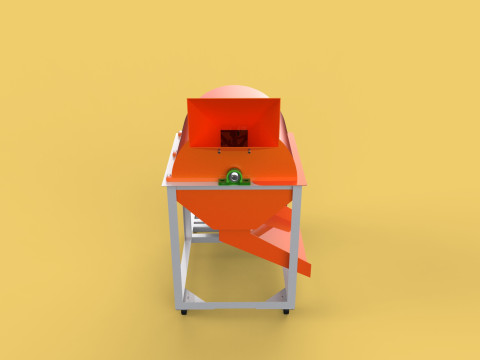 RUBBISH SHREDDER CRUSHER MACHINE WASTE GARBAGE CUTTING COMPOSTER Modelo 3D