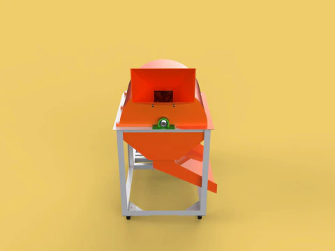 RUBBISH SHREDDER CRUSHER MACHINE WASTE GARBAGE CUTTING COMPOSTER 3D Model