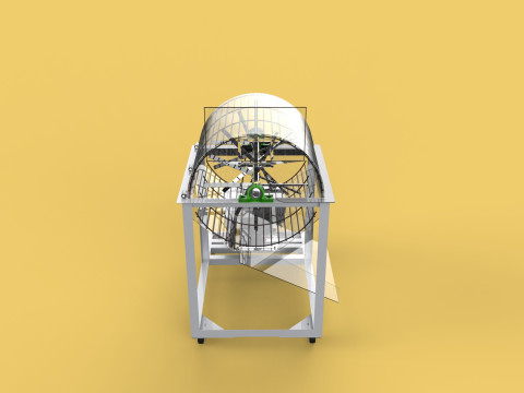 RUBBISH SHREDDER CRUSHER MACHINE WASTE GARBAGE CUTTING COMPOSTER Modelo 3D