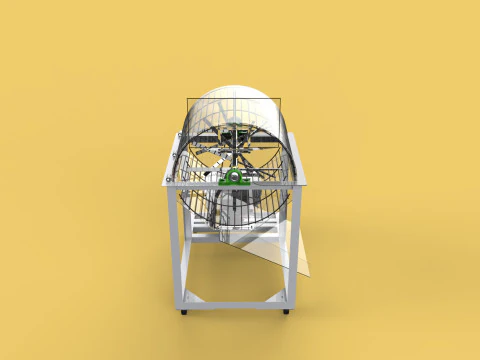RUBBISH SHREDDER CRUSHER MACHINE WASTE GARBAGE CUTTING COMPOSTER 3D Model
