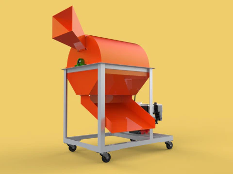 RUBBISH SHREDDER CRUSHER MACHINE WASTE GARBAGE CUTTING COMPOSTER 3D Model