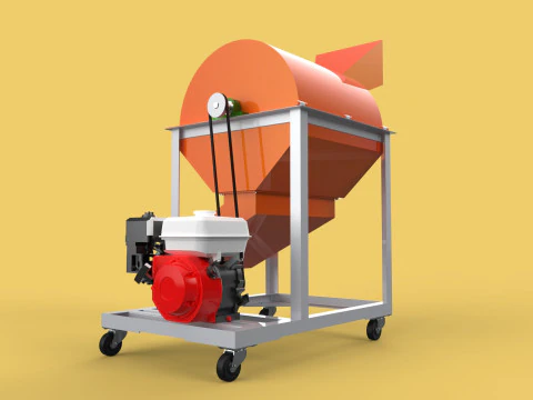 RUBBISH SHREDDER CRUSHER MACHINE WASTE GARBAGE CUTTING COMPOSTER 3D Model