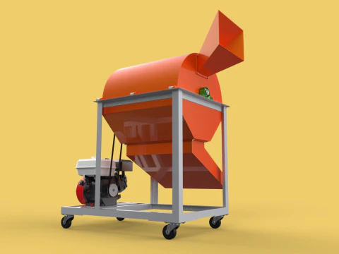 RUBBISH SHREDDER CRUSHER MACHINE WASTE GARBAGE CUTTING COMPOSTER 3D Model