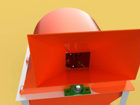 RUBBISH SHREDDER CRUSHER MACHINE WASTE GARBAGE CUTTING COMPOSTER 3D Model