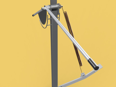 MANUAL LEVER HANDLE COCONUT PEELER SPLIT TOOL DEHUSKER EXTRACTOR 3D Model