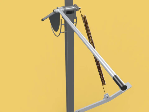 MANUAL LEVER HANDLE COCONUT PEELER SPLIT TOOL DEHUSKER EXTRACTOR 3D Model