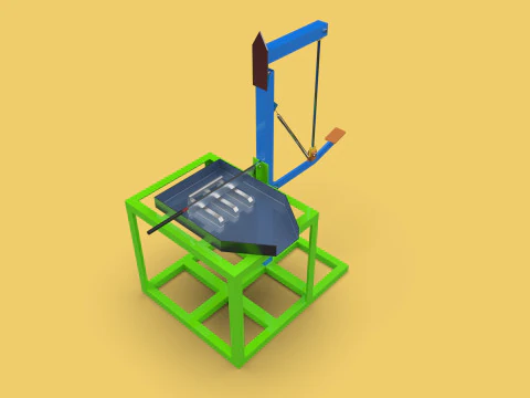 HANDLE COCONUT PEELER SPLITTER CUT TOOL DEHUSKER SHELL EXTRACTOR 3D Model