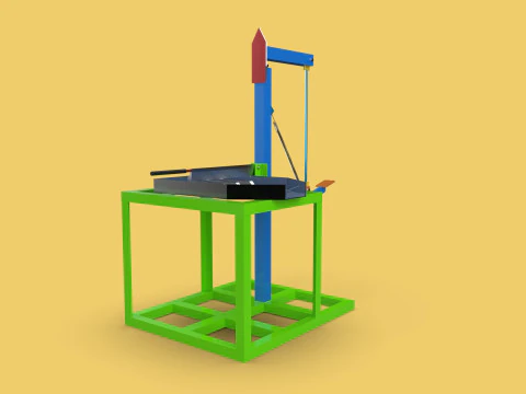 HANDLE COCONUT PEELER SPLITTER CUT TOOL DEHUSKER SHELL EXTRACTOR 3D Model