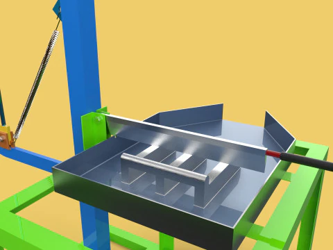 HANDLE COCONUT PEELER SPLITTER CUT TOOL DEHUSKER SHELL EXTRACTOR 3D Model