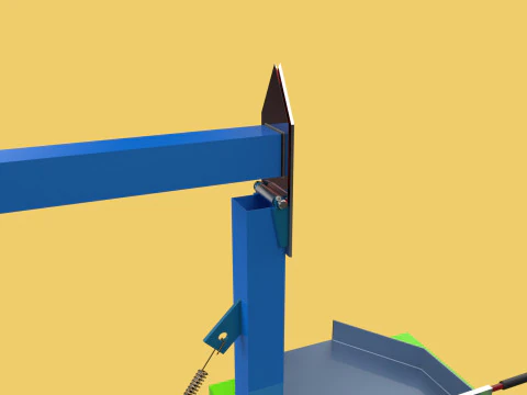 HANDLE COCONUT PEELER SPLITTER CUT TOOL DEHUSKER SHELL EXTRACTOR 3D Model