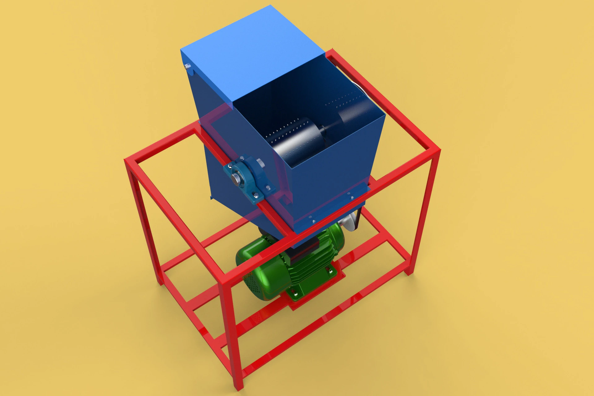 ELECTRIC COCONUT GRATING MACHINE GRATER SHREDDER SCRAPER CHOPPER 3D Model .c4d .max .obj .3ds .fbx .stl .blend 