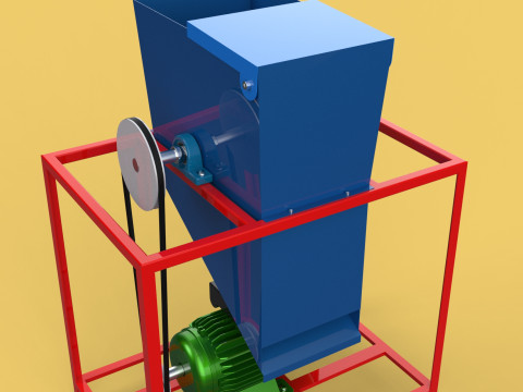 ELECTRIC COCONUT GRATING MACHINE GRATER SHREDDER SCRAPER CHOPPER 3D Model