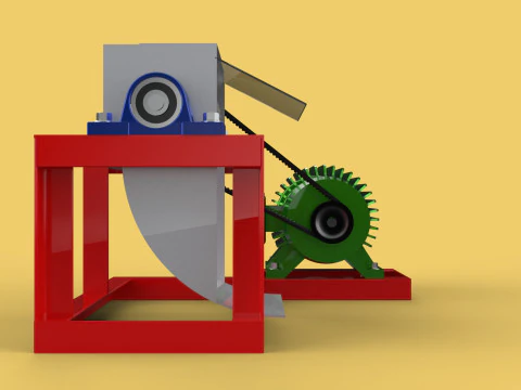 AUTO ELECTRIC COCONUT GRATING MACHINE SHREDDER SCRAPER CHOPPER 3D Model