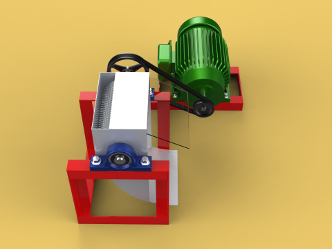 AUTO ELECTRIC COCONUT GRATING MACHINE SHREDDER SCRAPER CHOPPER Modèle 3D