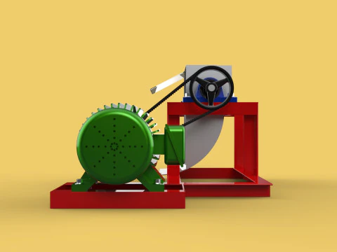 AUTO ELECTRIC COCONUT GRATING MACHINE SHREDDER SCRAPER CHOPPER 3D Model