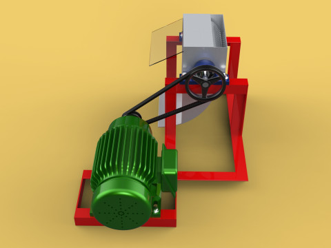 AUTO ELECTRIC COCONUT GRATING MACHINE SHREDDER SCRAPER CHOPPER Modèle 3D