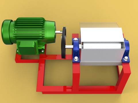 AUTO ELECTRIC COCONUT GRATING MACHINE SHREDDER SCRAPER CHOPPER Modèle 3D