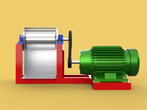 AUTO ELECTRIC COCONUT GRATING MACHINE SHREDDER SCRAPER CHOPPER Modèle 3D