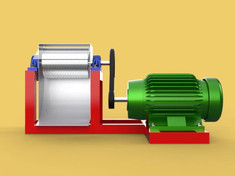 AUTO ELECTRIC COCONUT GRATING MACHINE SHREDDER SCRAPER CHOPPER 3D Model