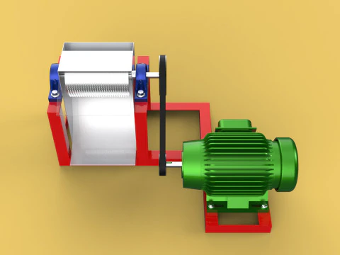 AUTO ELECTRIC COCONUT GRATING MACHINE SHREDDER SCRAPER CHOPPER 3D Model
