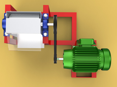 AUTO ELECTRIC COCONUT GRATING MACHINE SHREDDER SCRAPER CHOPPER Modèle 3D