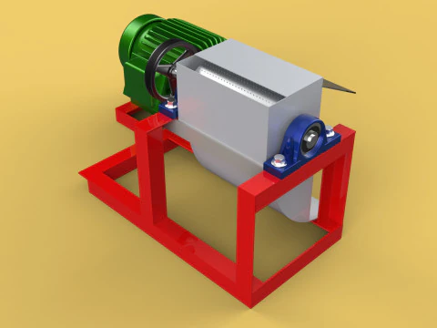 AUTO ELECTRIC COCONUT GRATING MACHINE SHREDDER SCRAPER CHOPPER 3D Model