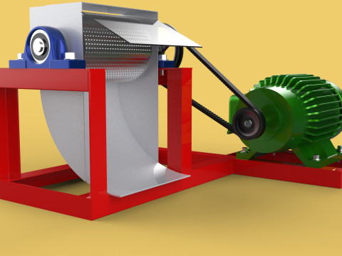AUTO ELECTRIC COCONUT GRATING MACHINE SHREDDER SCRAPER CHOPPER Modèle 3D