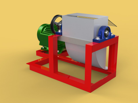 AUTO ELECTRIC COCONUT GRATING MACHINE SHREDDER SCRAPER CHOPPER Modèle 3D